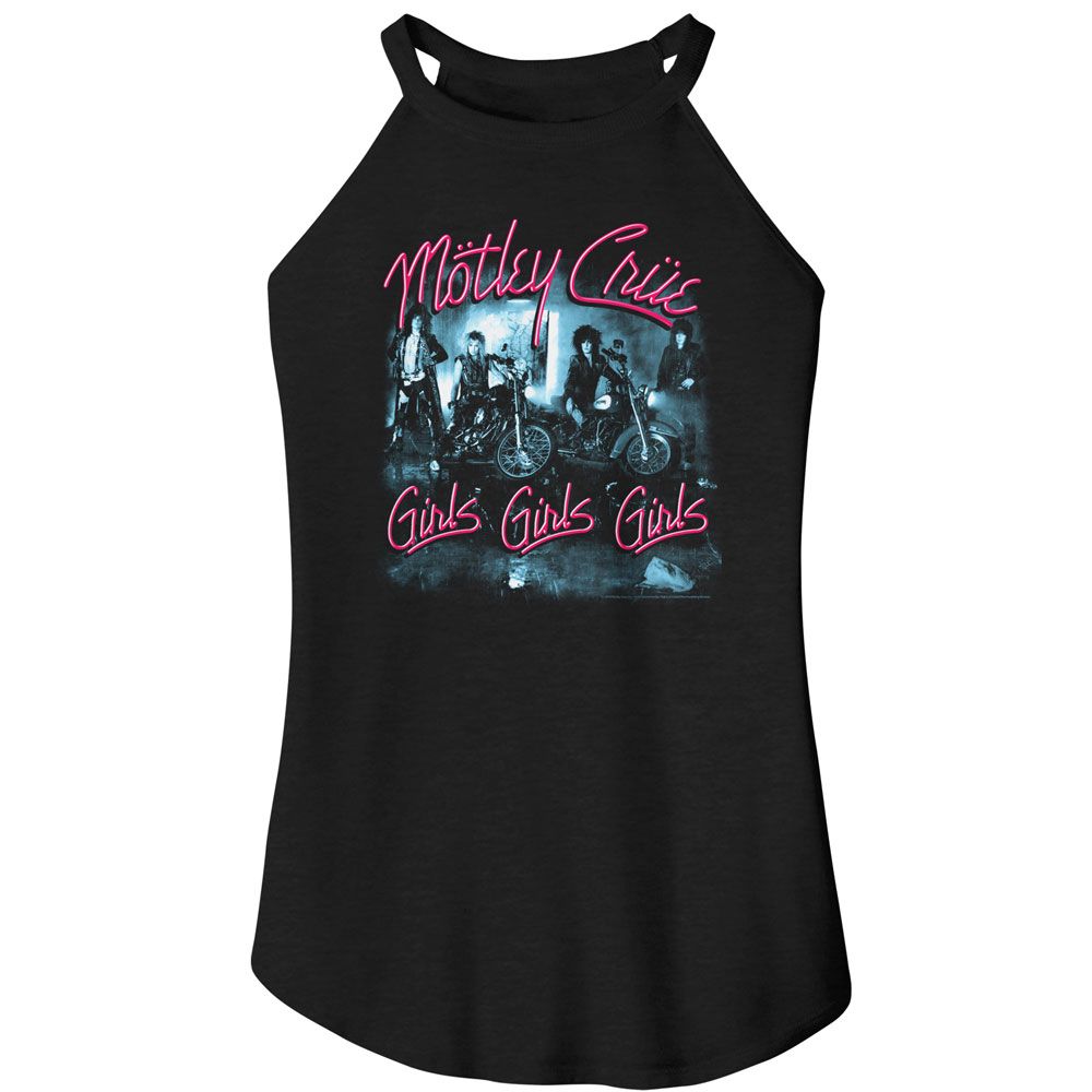 Motley Crue Girls Girls Girls Official Ladies Sleeveless Rocker Tank