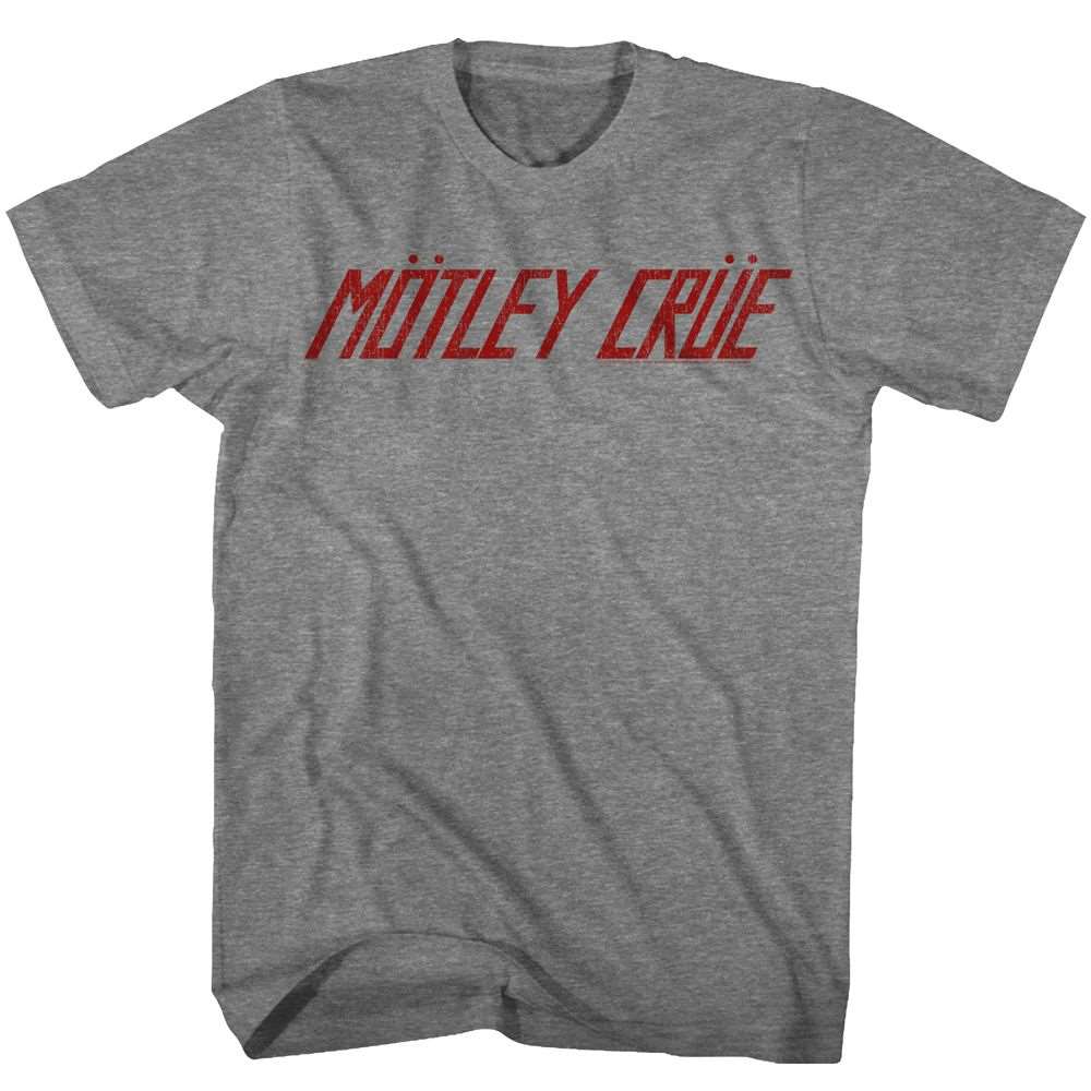 Motley Crue Red Logo Official Heather T-Shirt Large *Sale