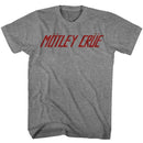 Motley Crue Red Logo Official Heather T-Shirt Large *Sale