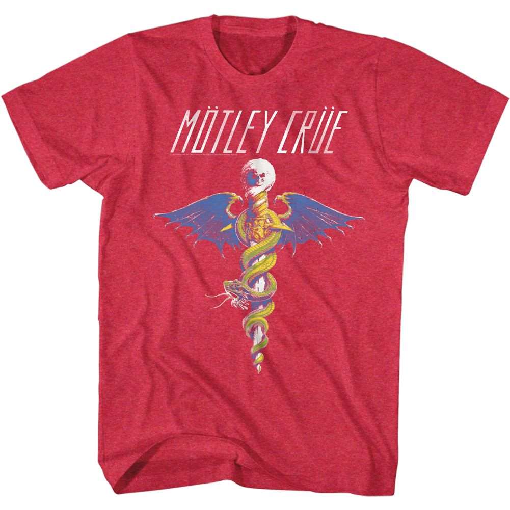 Motley Crue Dr Feelgood Red Heather T-Shirt