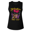 Motley Crue Spraypaint Tour Official Ladies Muscle Tank