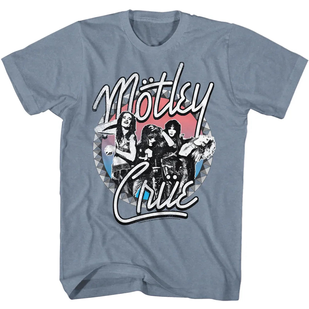 Motley Crue Studded Official Heather T-Shirt