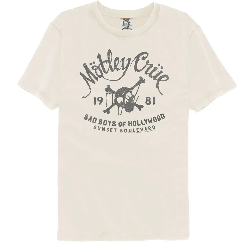 Motley Crue Bad Boys 1981 Official Comfort Colors T-Shirt