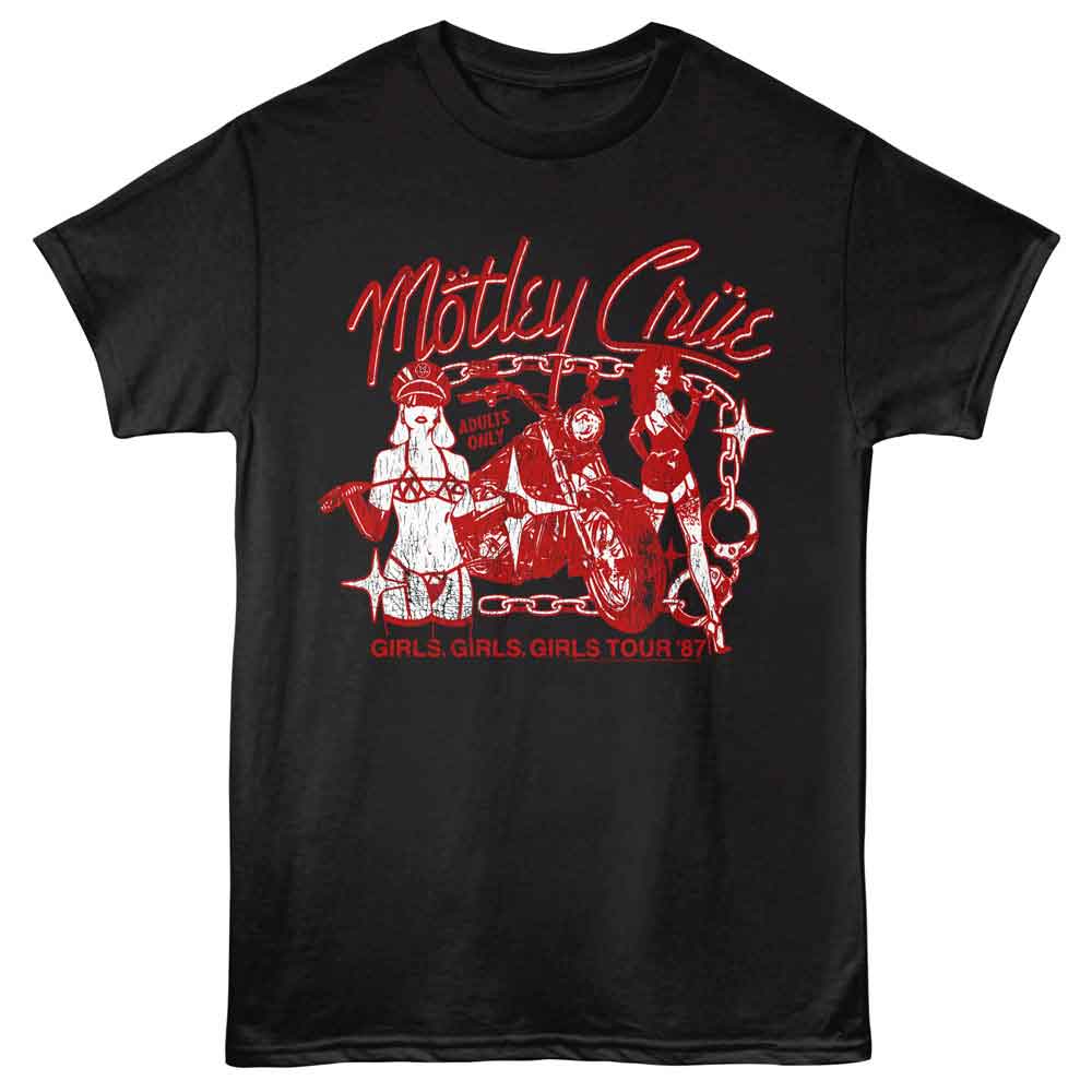 Motley Crue Girls Girls Girls 87 Official T-Shirt
