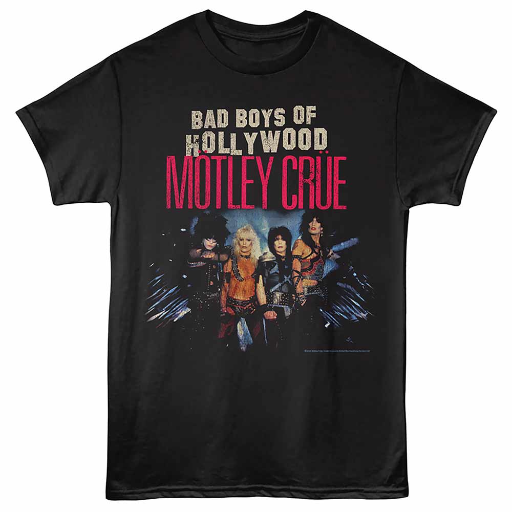 Motley Crue Bad Boys Of Hollywood Official T-Shirt