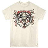 Megadeth Skull Bones Blades Official T-Shirt