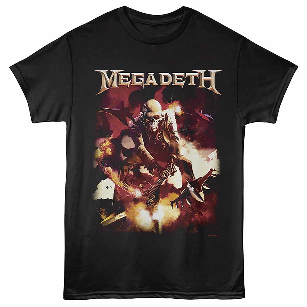 Megadeth Guitar Smash Official T-Shirt