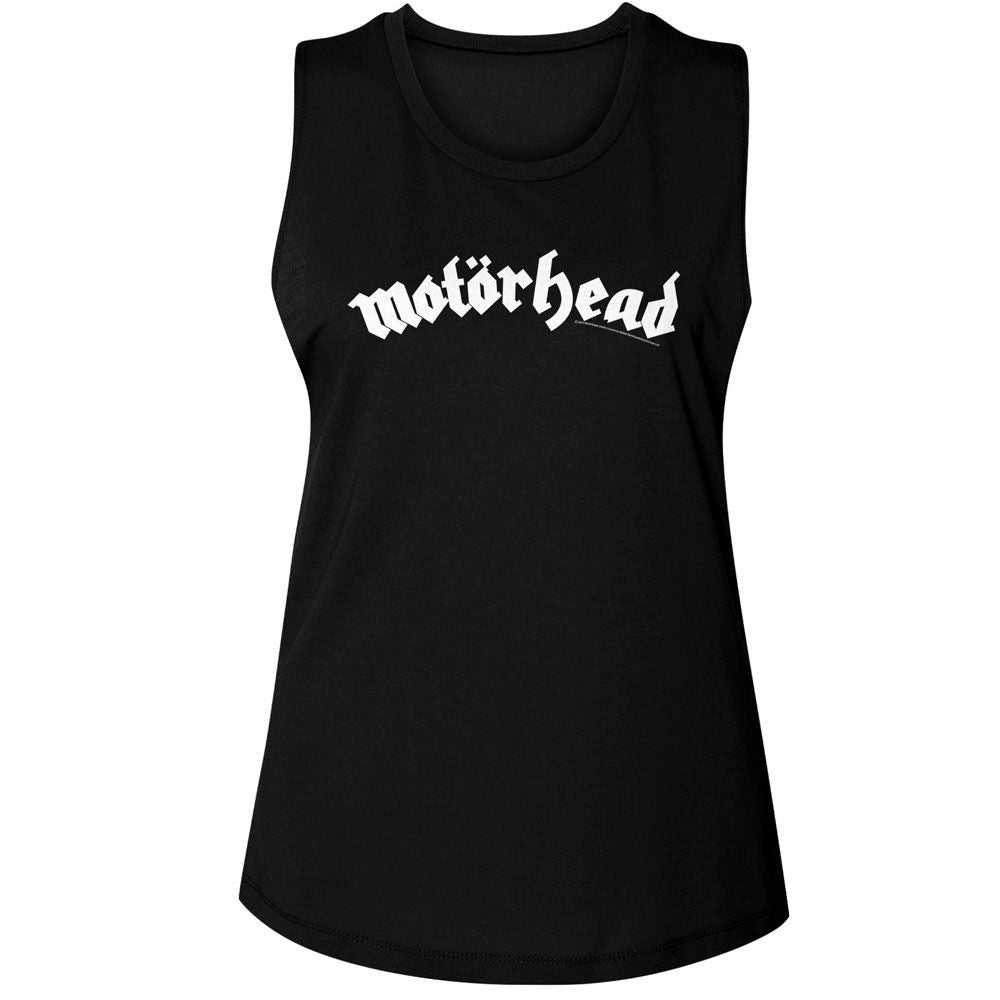 Motorhead White Logo Official Ladies Muscle Tank