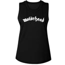 Motorhead White Logo Official Ladies Muscle Tank