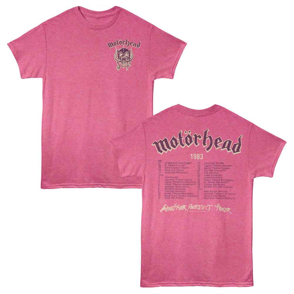 Motorhead Another Perfect Tour F/B Official Heather T-Shirt