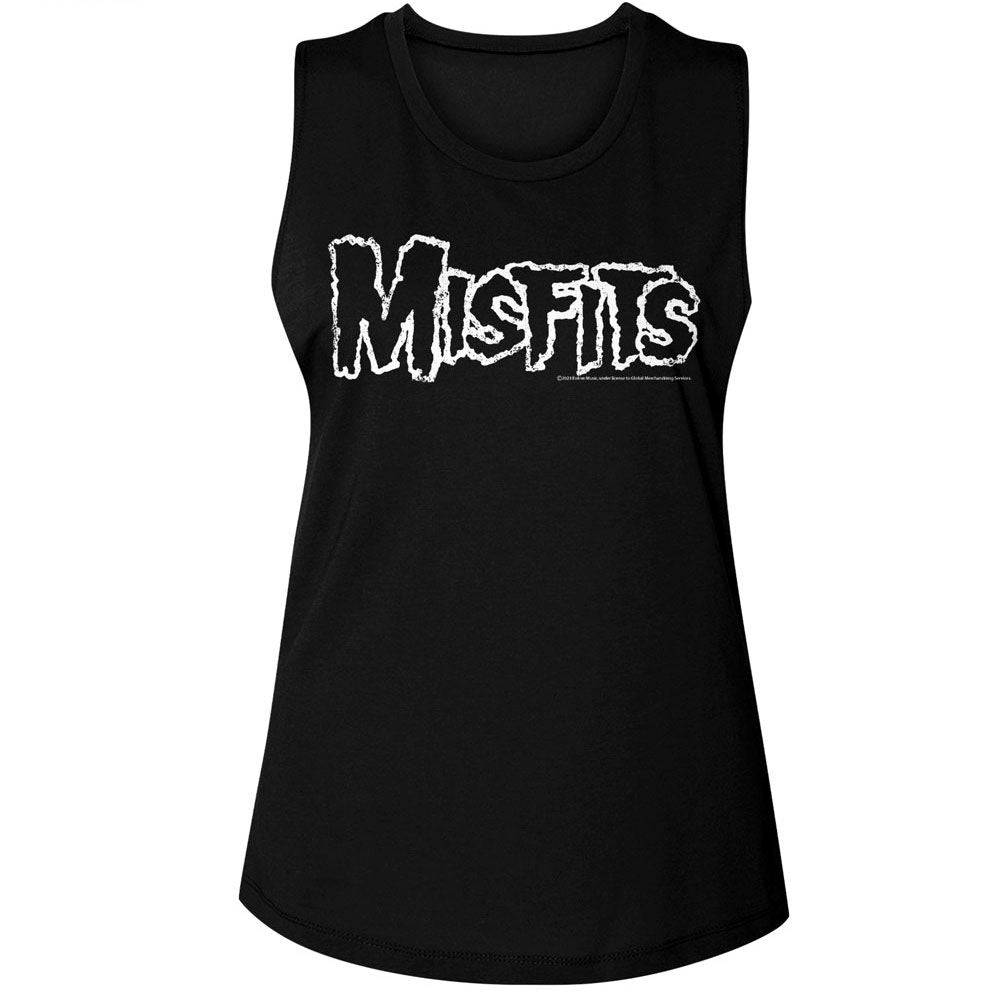 Misfits Logo Official Ladies Muscle Tank