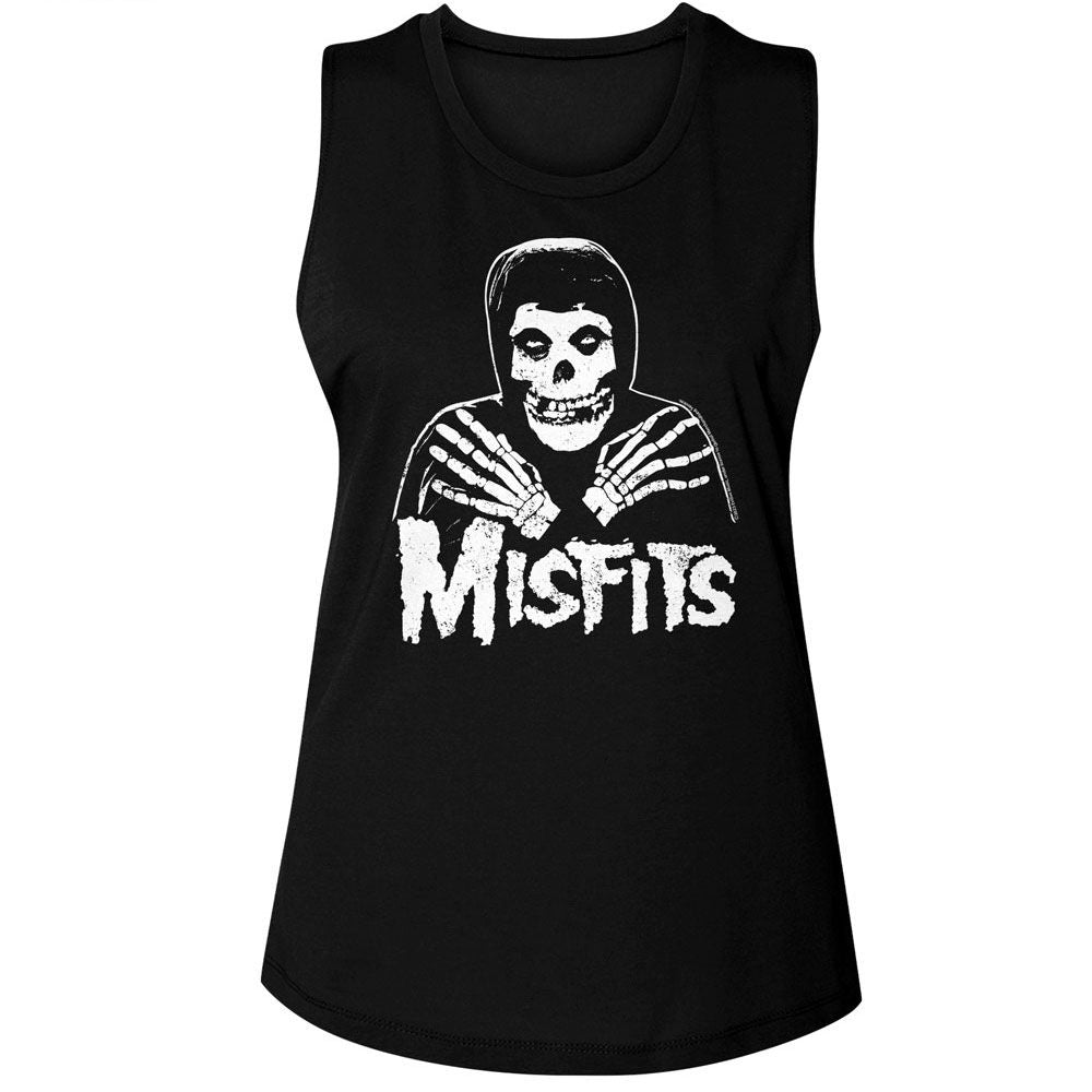 Misfits Skull Crossed Arms Official Ladies Muscle Tank