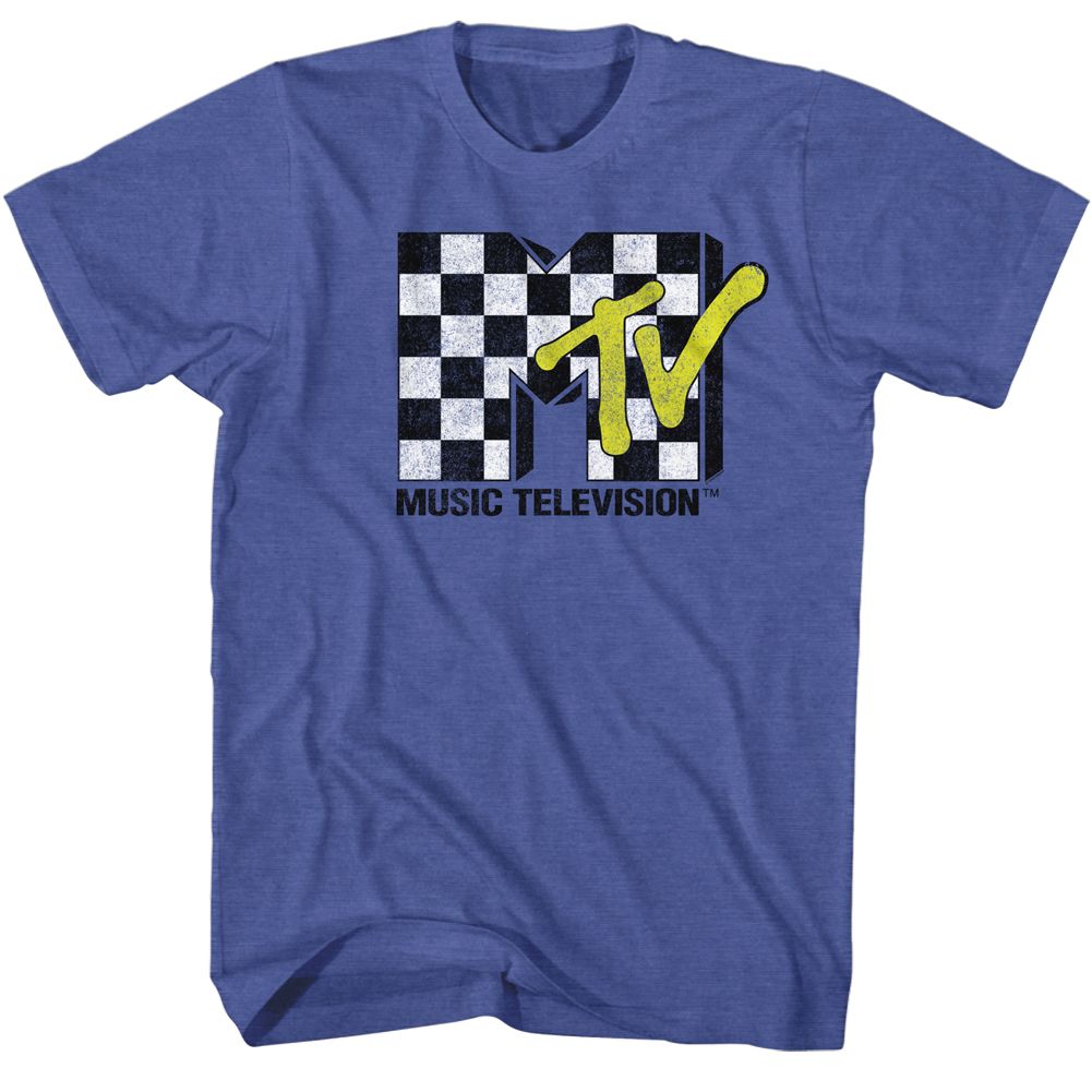 MTV Checkered M Official Heather T-Shirt