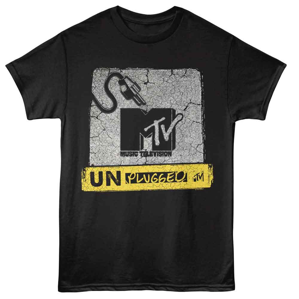 MTV Unplugged Cracked Background Official T-Shirt