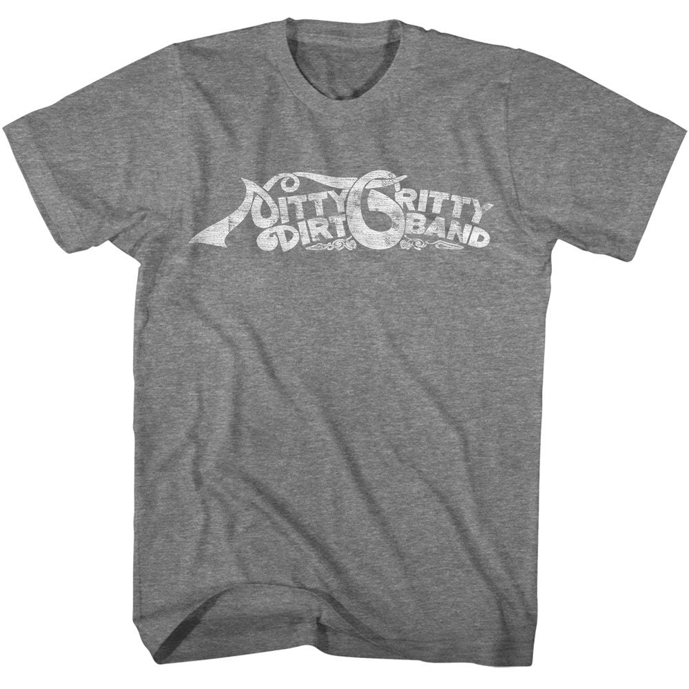 Nitty Gritty Dirt Band Curved Logo Official Heather T-Shirt