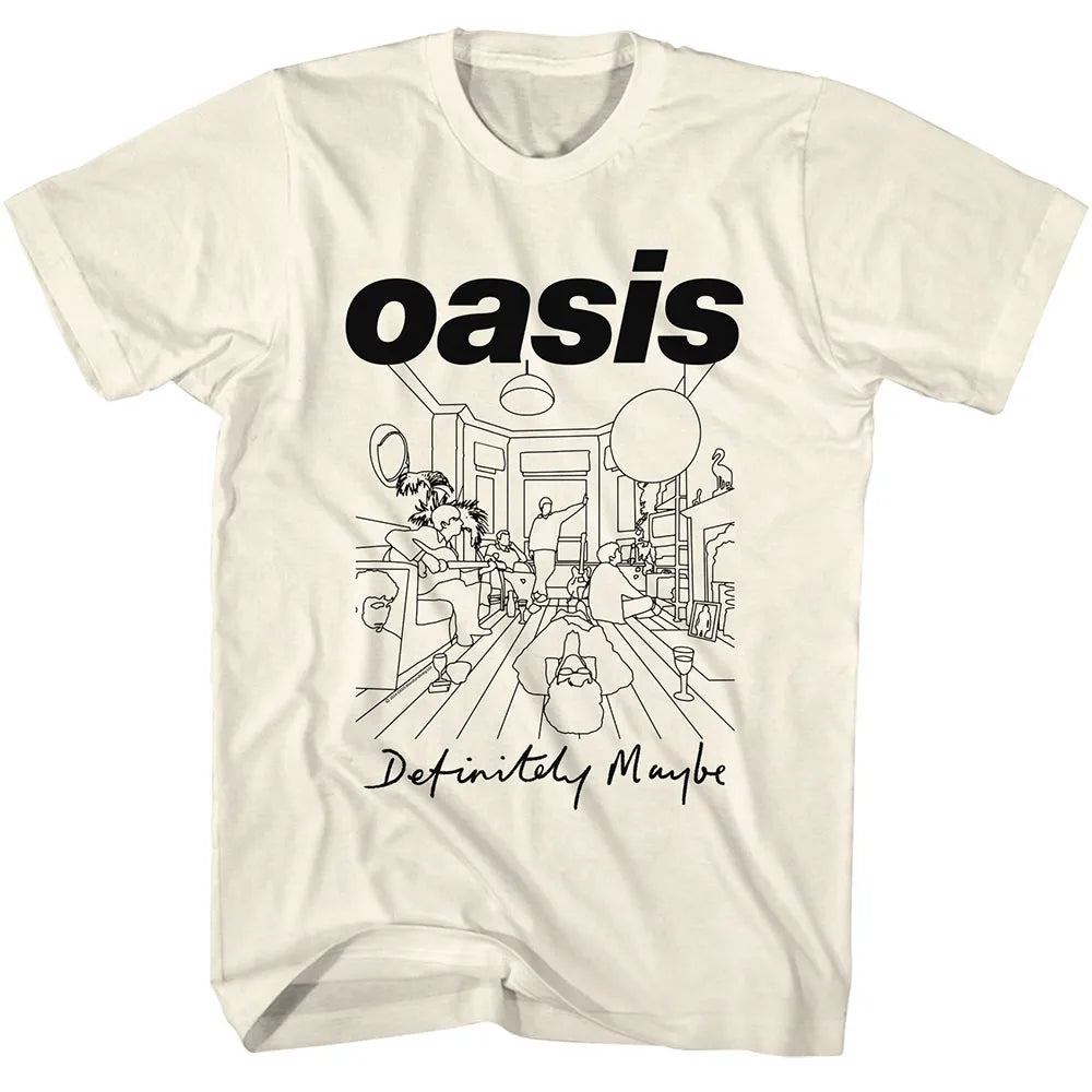 Oasis Lineart Room Official T-Shirt