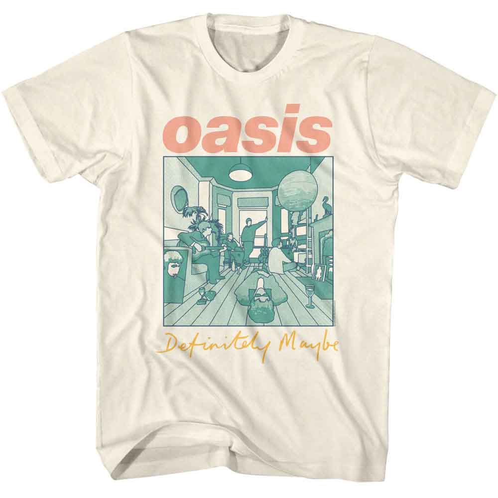 Oasis Definitely Maybe Album Multicolored Official T-Shirt