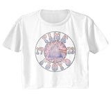 Pink Floyd Sketch Prism Circle Ladies Crop Top Small *Sale