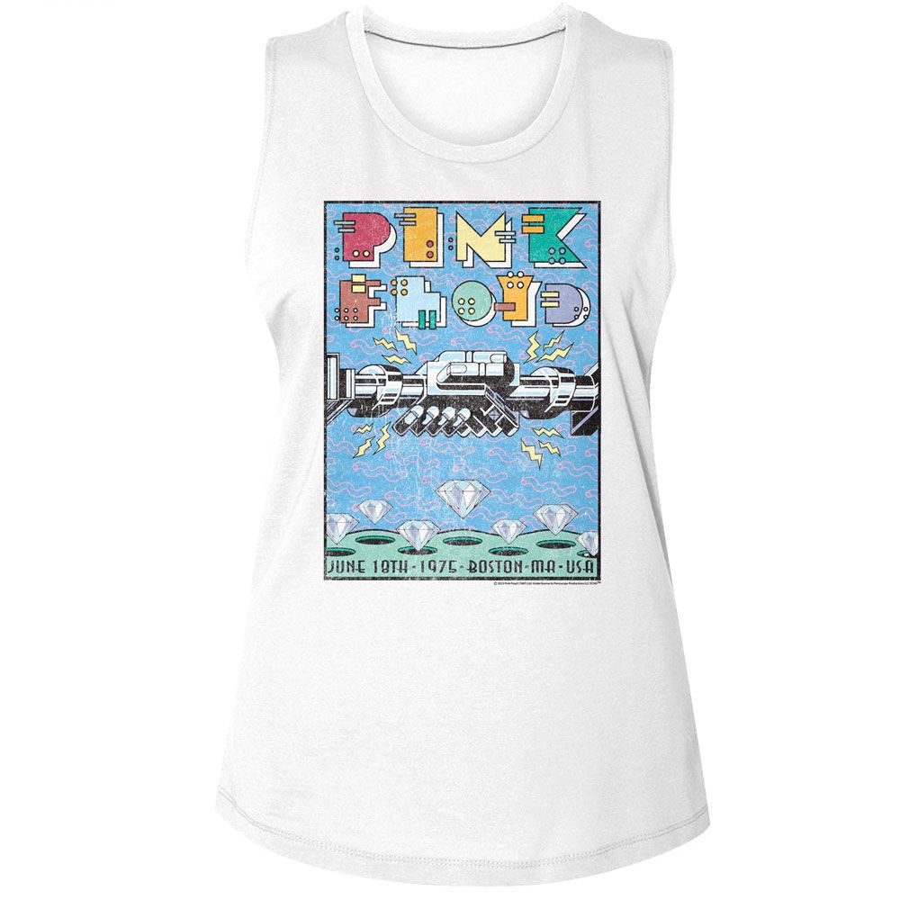 Pink Floyd Poster Official Ladies Muscle Tank