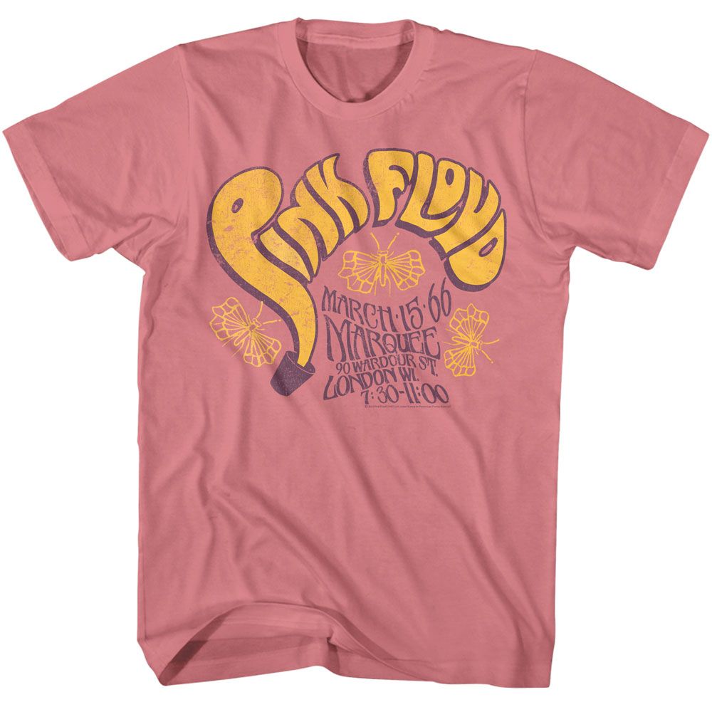 Pink Floyd Bucket Letters Mauve Official T-Shirt