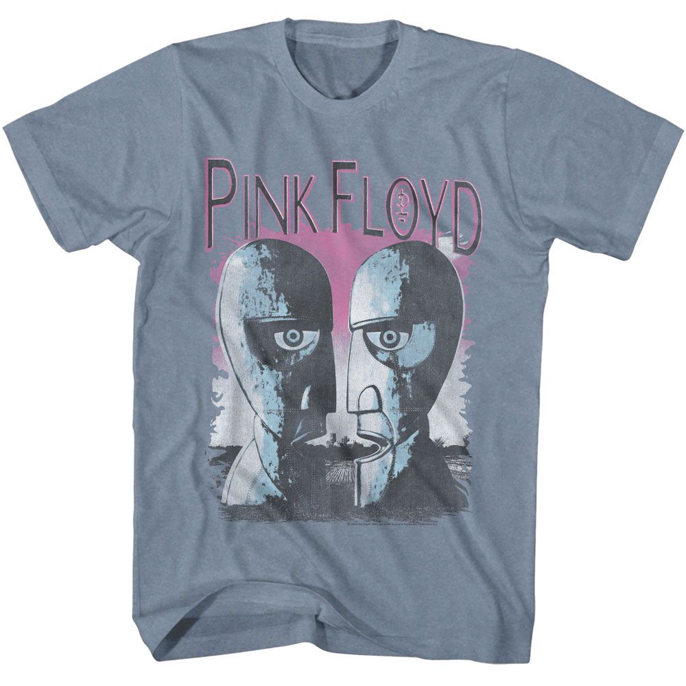 Pink Floyd Division Bell Heads Official Heather T-Shirt