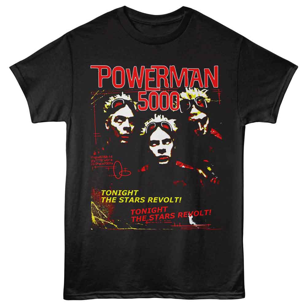 Powerman 5000 Tonight The Stars Revolt Official T-Shirt