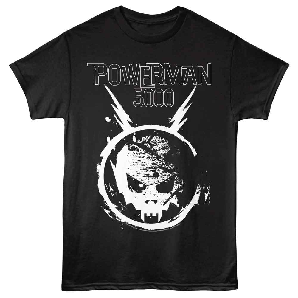 Powerman 5000 Space Skull Logo Official T-Shirt