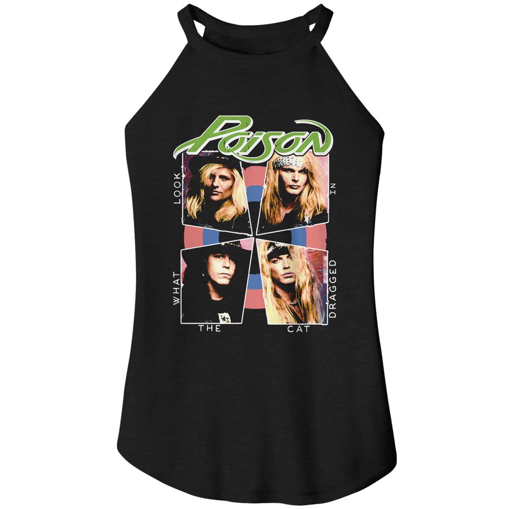 Poison Cat Dragged In Official Ladies Sleeveless Rocker Tank X-Large *Sale
