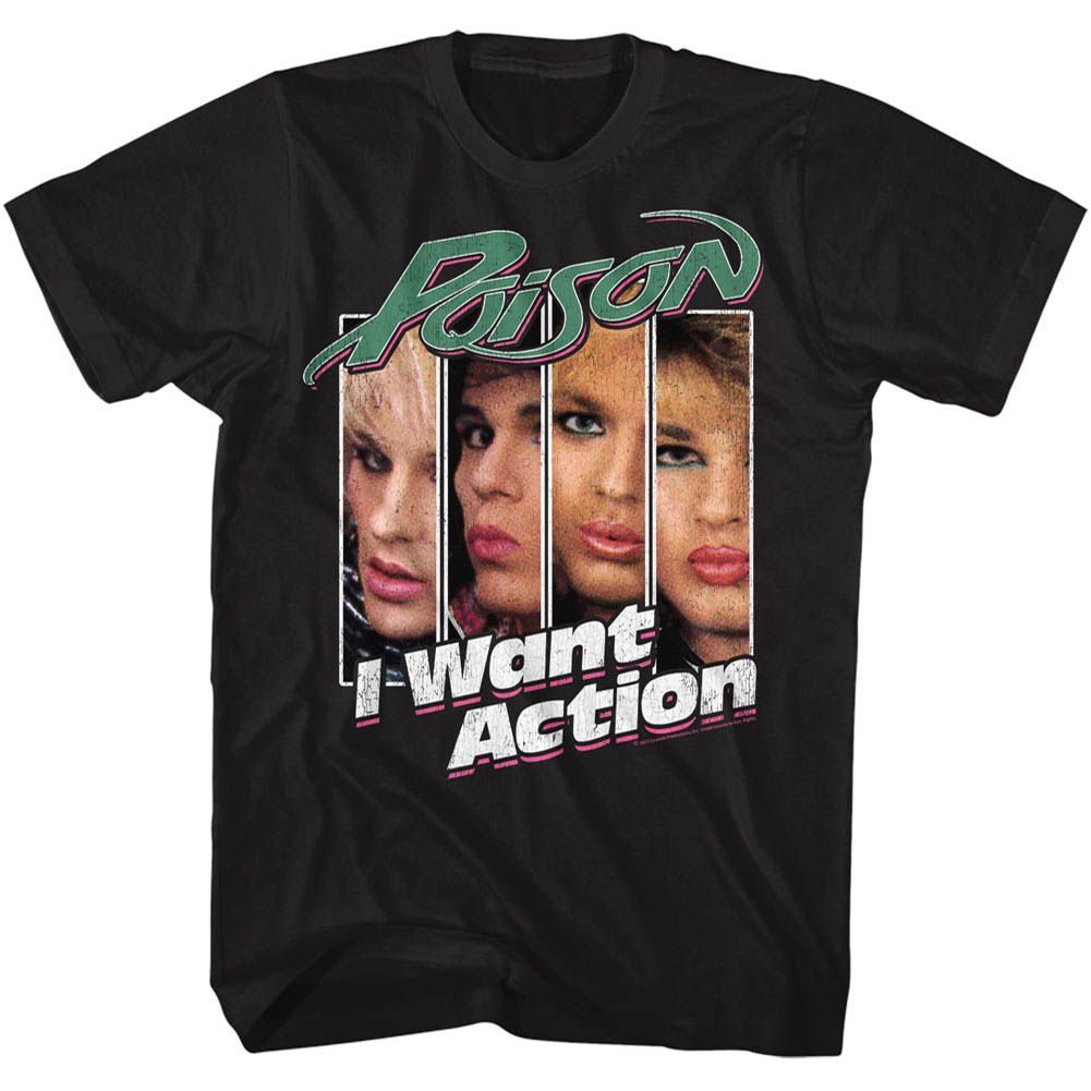 Poison I Want Action Official T-shirt