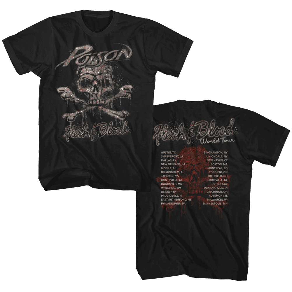 Poison Flesh And Blood World Tour T-shirt