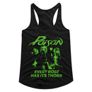 Poison Every Rose Has Its Thorn Official Ladies Racerback Shirt
