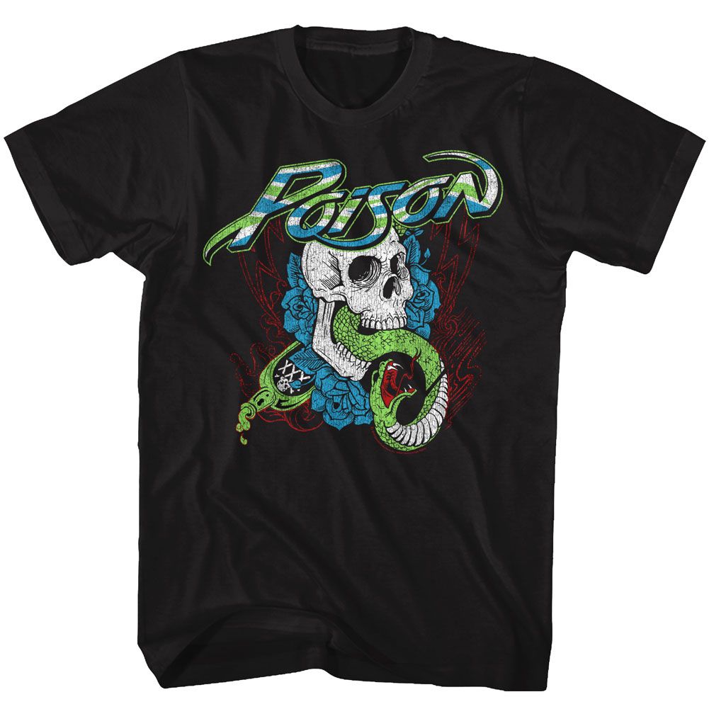 Poison Skull And Snake Official T-shirt