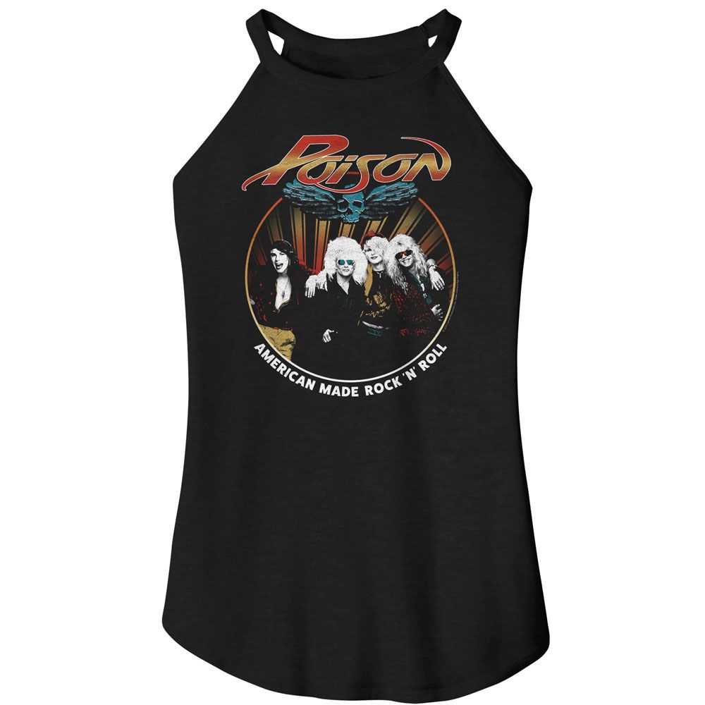 Poison American Made Official Ladies Sleeveless Rocker Tank