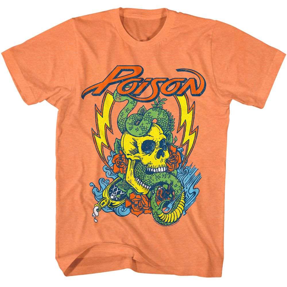 Poison Snake Skull Official Heather T-Shirt