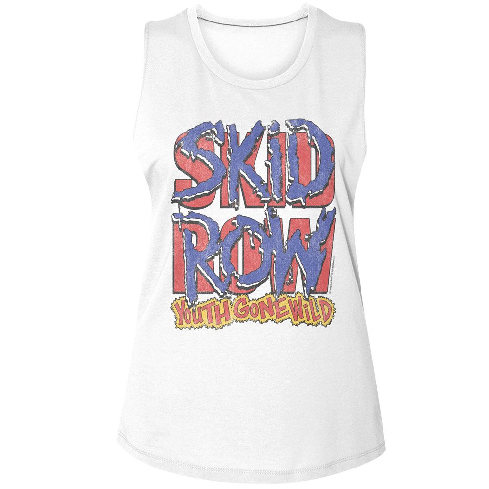 Skid Row Youth Gone Wild & Logo Official Ladies Muscle Tank