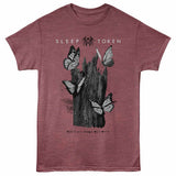 Sleep Token Butterflies Official Heather T-Shirt