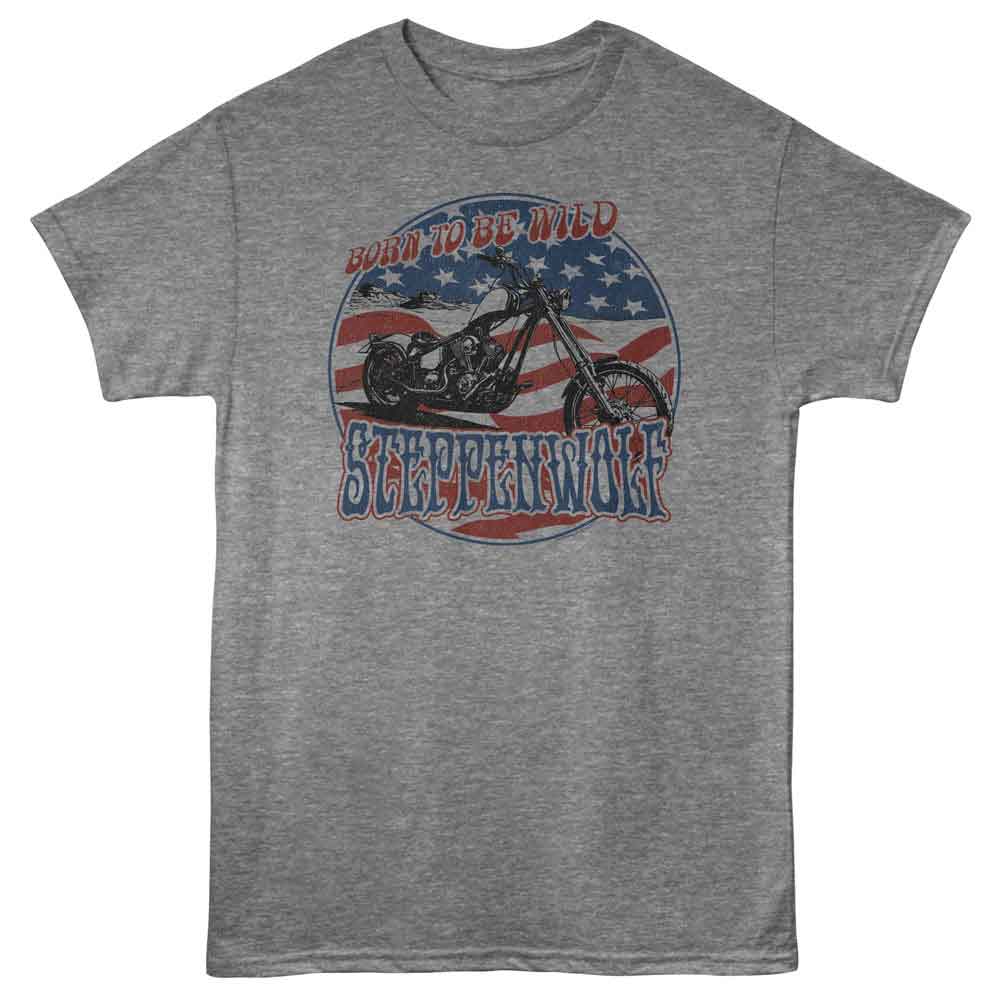 Steppenwolf Born To Be Wild Official Heather T-Shirt