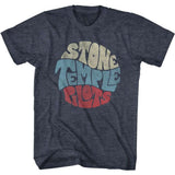Stone Temple Pilots Circular Text Heather T-Shirt Medium *Sale