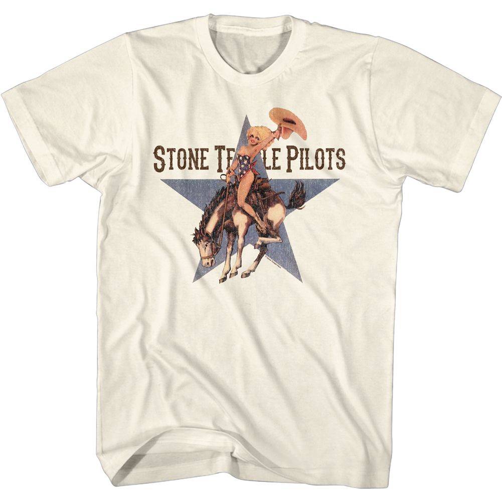 Stone Temple Pilots Riding Bronco Official T-shirt