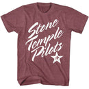 Stone Temple Pilots Maroon Heather T-Shirt