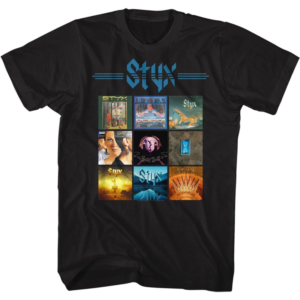 Styx Many Albums Official T-Shirt