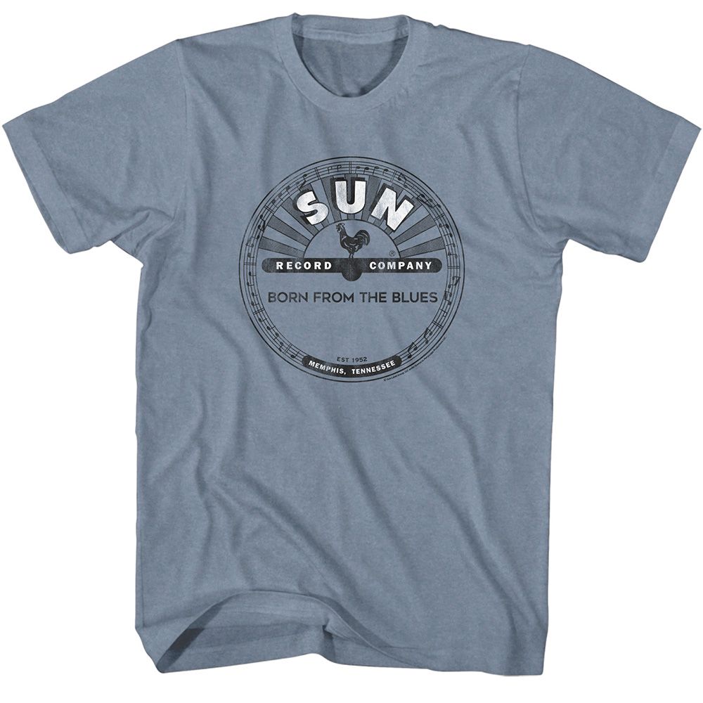 Sun Records Full Circle Logo Official Heather T-Shirt Large *Sale