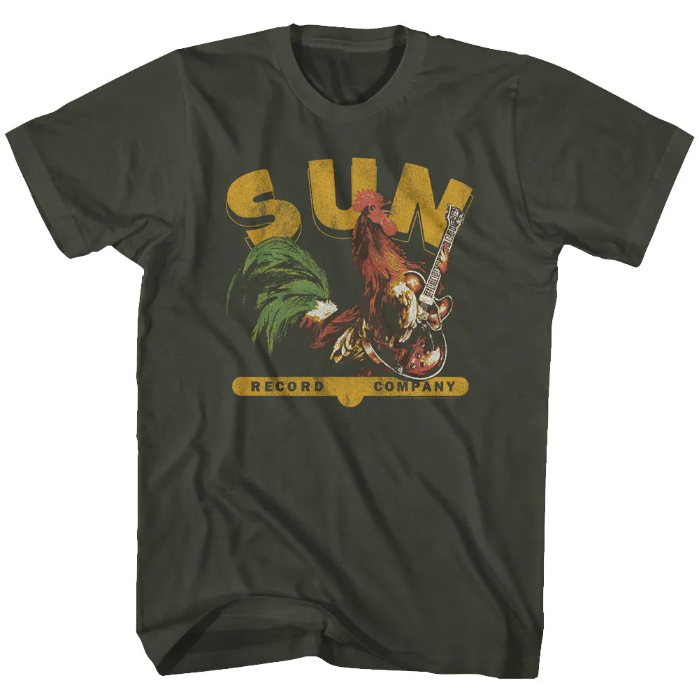 Sun Records Rooster with Guitar Official T-Shirt Small *Sale