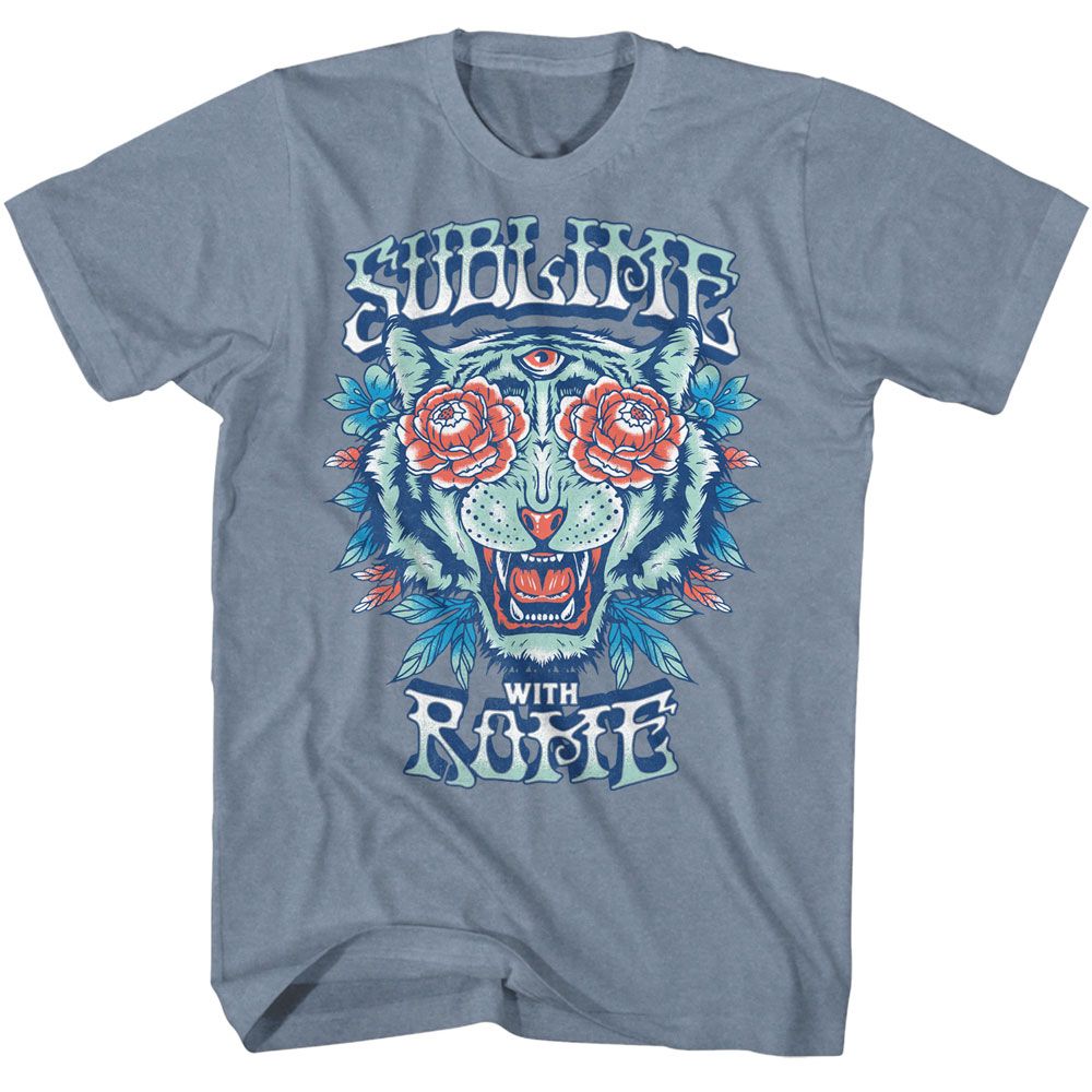 Sublime With Rome Floral Tiger Official Heather T-Shirt