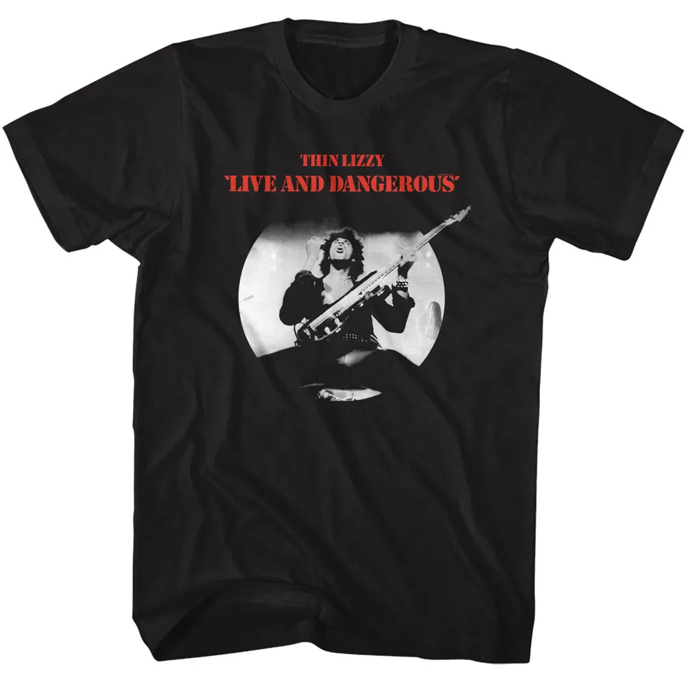 Thin Lizzy Live And Dangerous Official T-Shirt