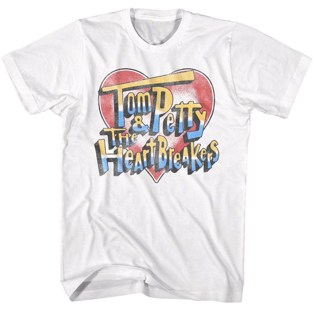 Tom Petty Heart And Logo Official T-Shirt