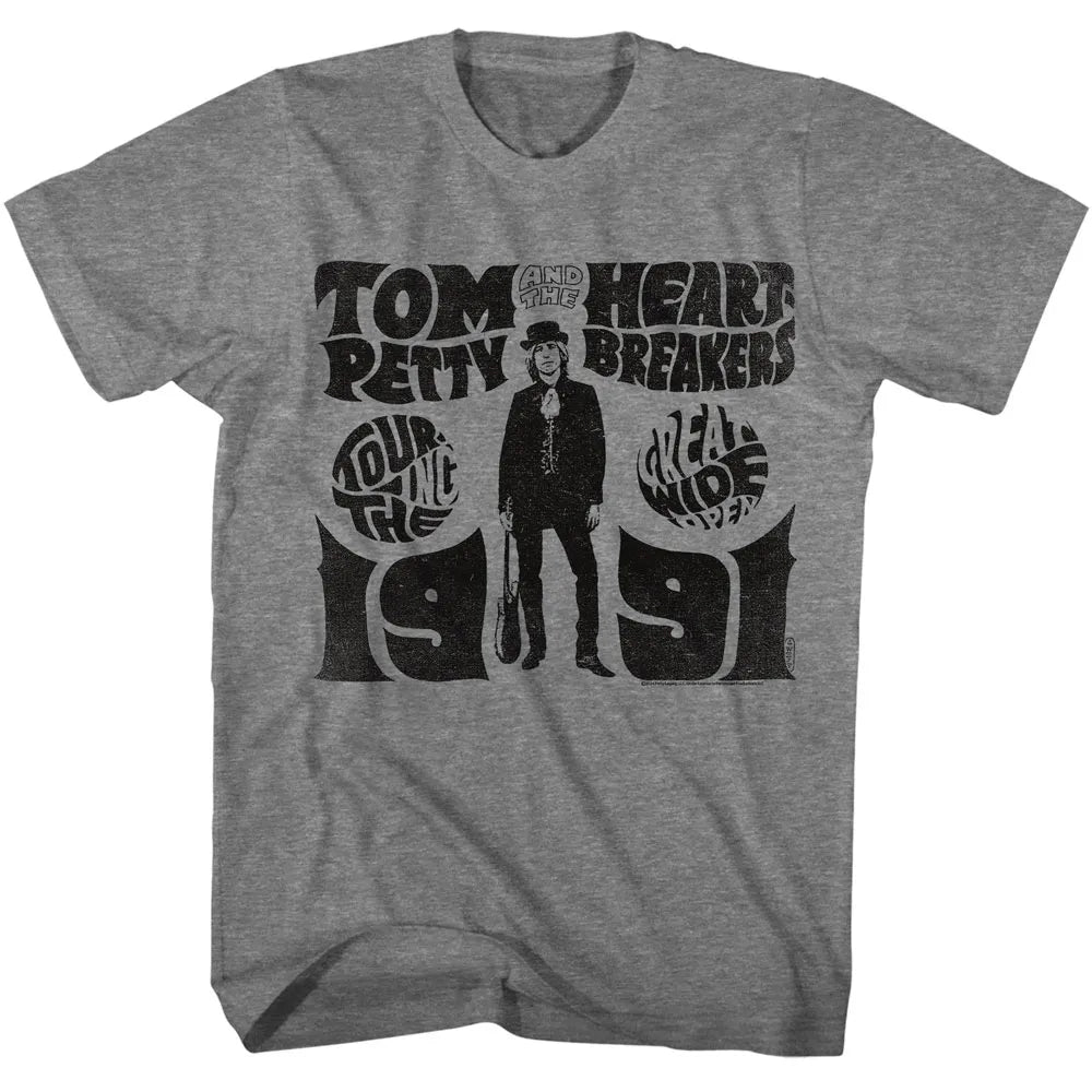 Tom Petty Touring TGWO 91 Official Heather T-Shirt