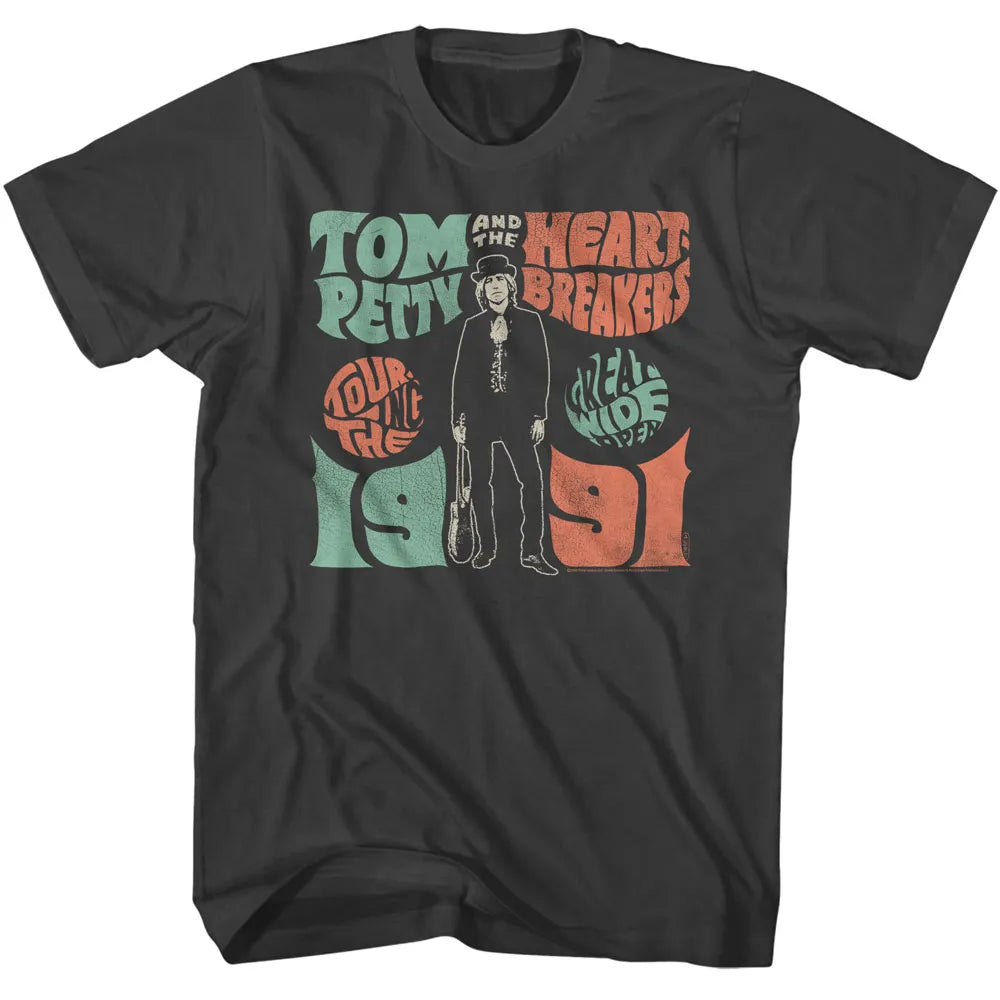 Tom Petty Wide Open Tour 1991 Official T-Shirt