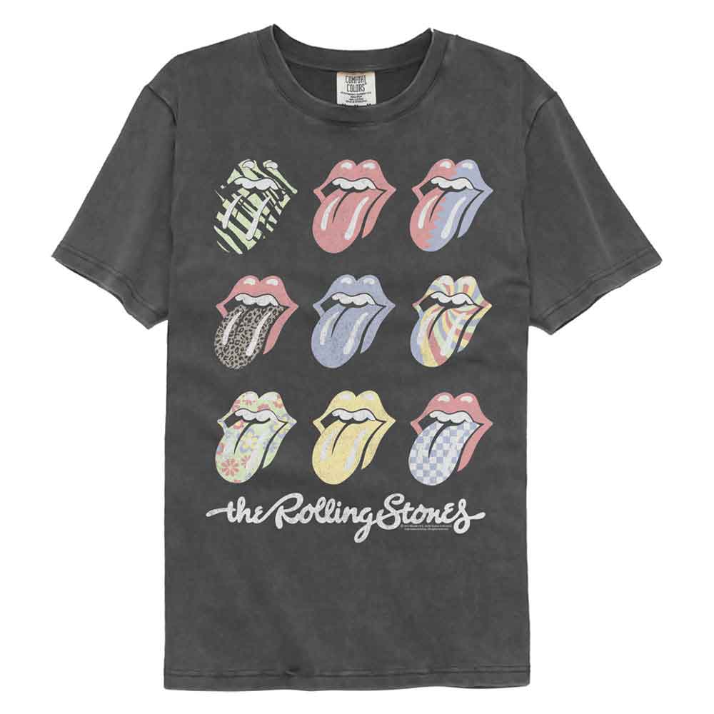 Rolling Stones Multi Color Tongues Official Comfort Colors T-Shirt