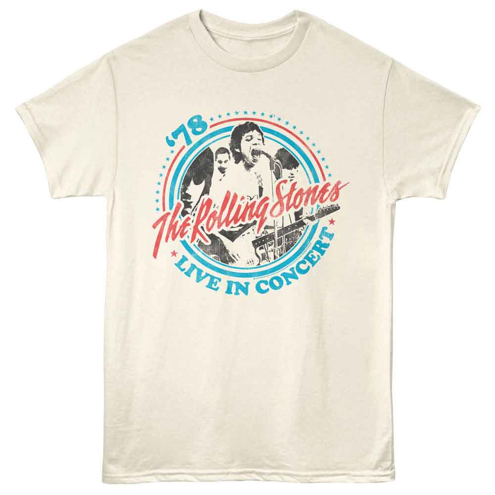 Rolling Stones Live In Concert 78 Official T-Shirt